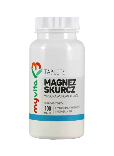 MAGNEZ SKURCZ 100TAB Potas Witamina B6 CYTRYNIAN 6589900614 Allegro Pl