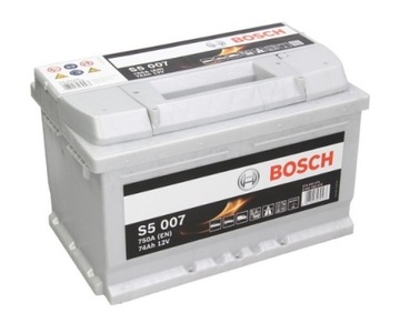 Акумулятор BOSCH S5 007 74AH 750A p+