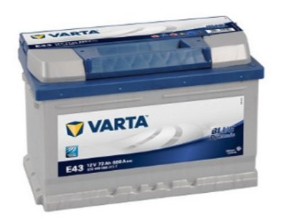 Батарея Varta BLUE 12V 72AH 680a E43 Силезия - 1