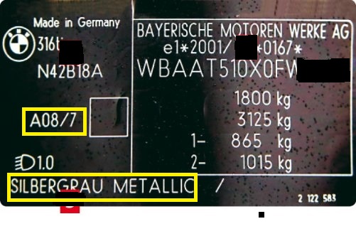 Błotnik do BMW E46 98-01 376 Lichtgelb metallic - 4