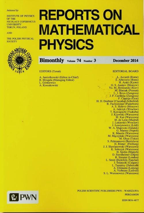 

Reports on Mathematical Physics 74/3 2014