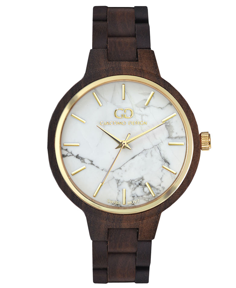

Drewniany zegarek damski Giacomo Design GD18001