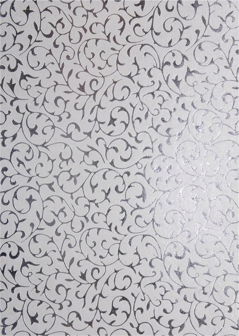 

Papier perłowy biały koronka srebrna 18x25 5szt.