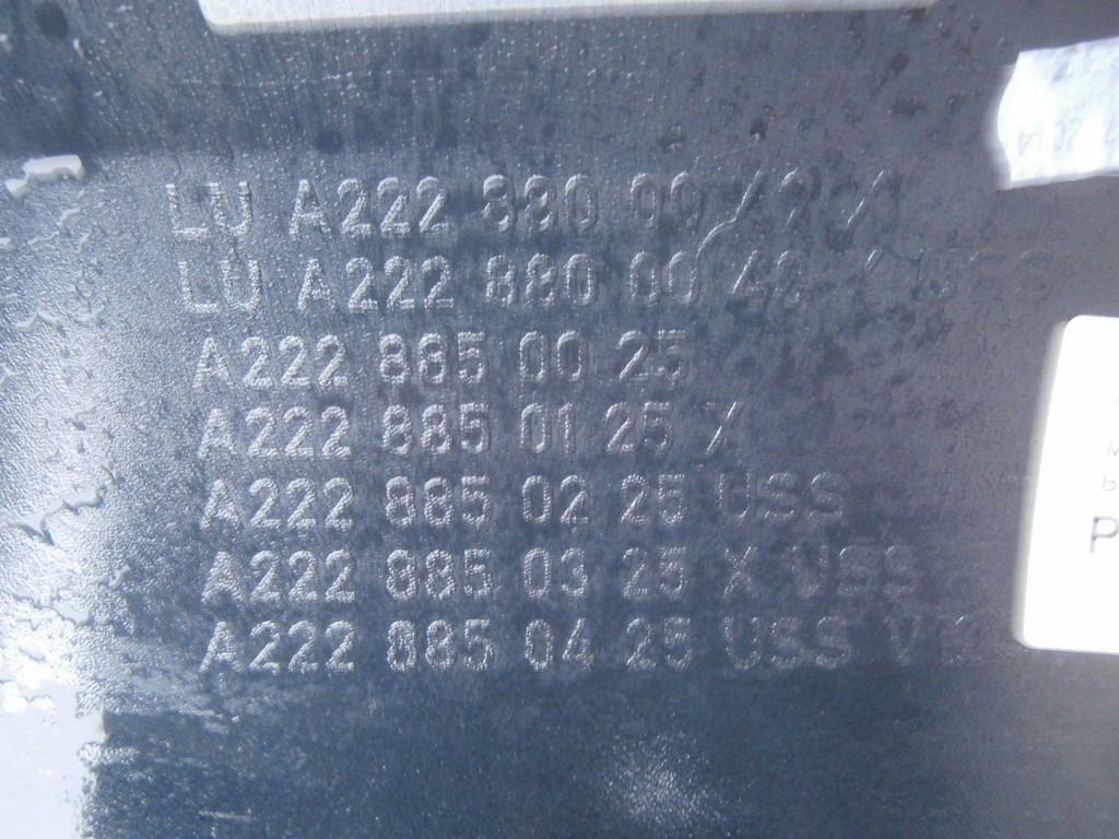 bumper rear part rear MERCEDES S KLASA 222 2013