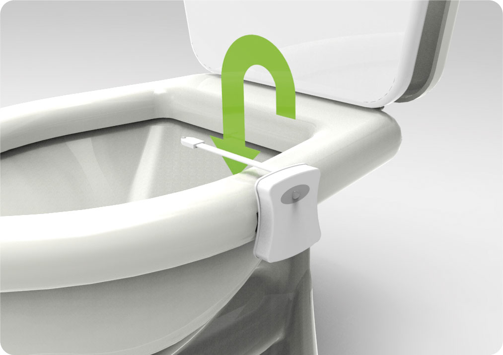 PODŚWIETLENIE MUSZLI KLOZETOWEJ WC LED + CZUJNIK Szerokość produktu 60 cm