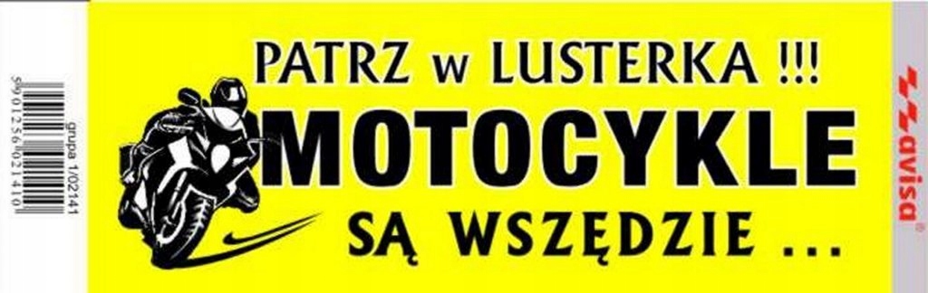

Naklejka Nalepka Patrz W Lusterka Motocykle