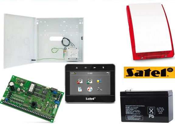 SATEL INTEGRA-32 DOTYKOWY TSG GSM SMS + 6x BOSCH Kod producenta Int32TSG6xW12