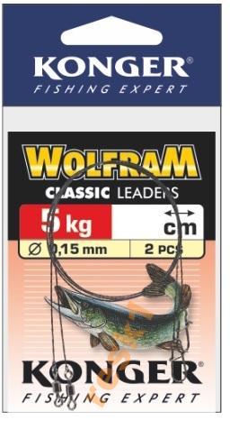 

przypon wolframowy wolfram Konger 5kg 15cm 2szt