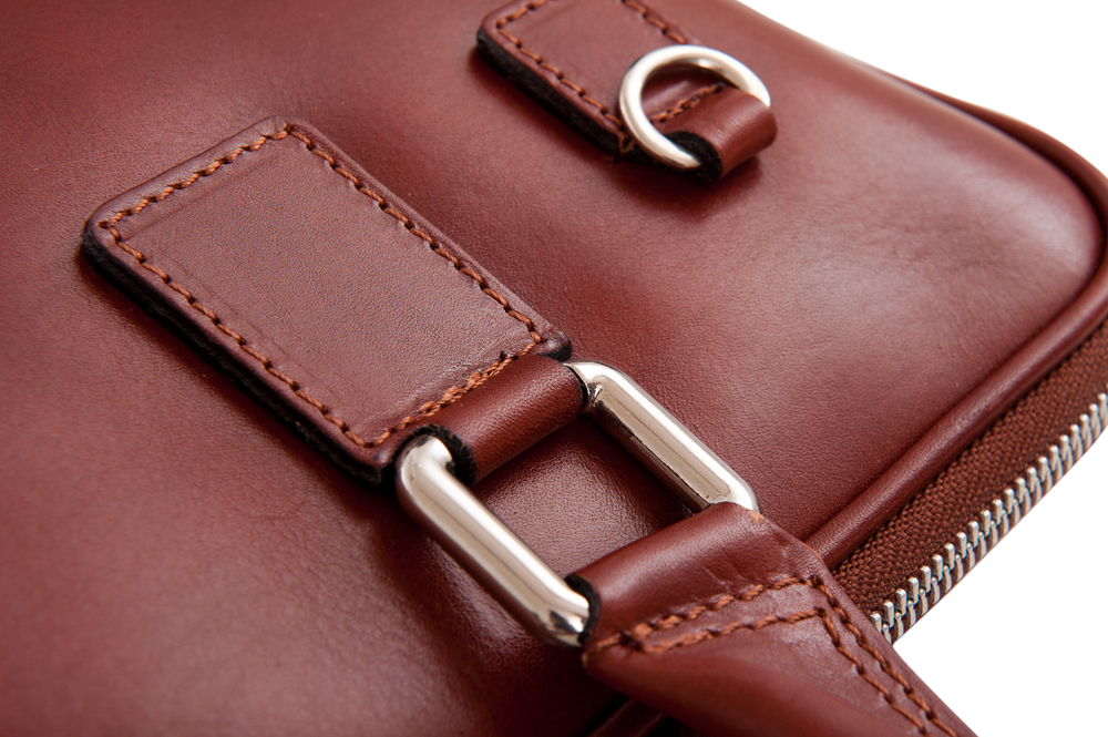 WŁOSKA SKÓRZANA BRĄZOWA A4 TORBA SKÓRA NA LAPTOPA Wielkość duża (mieszcząca A4)