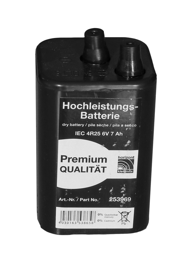 

Bateria lampy drogowej zmierzchowej 6V 7Ah H4R25