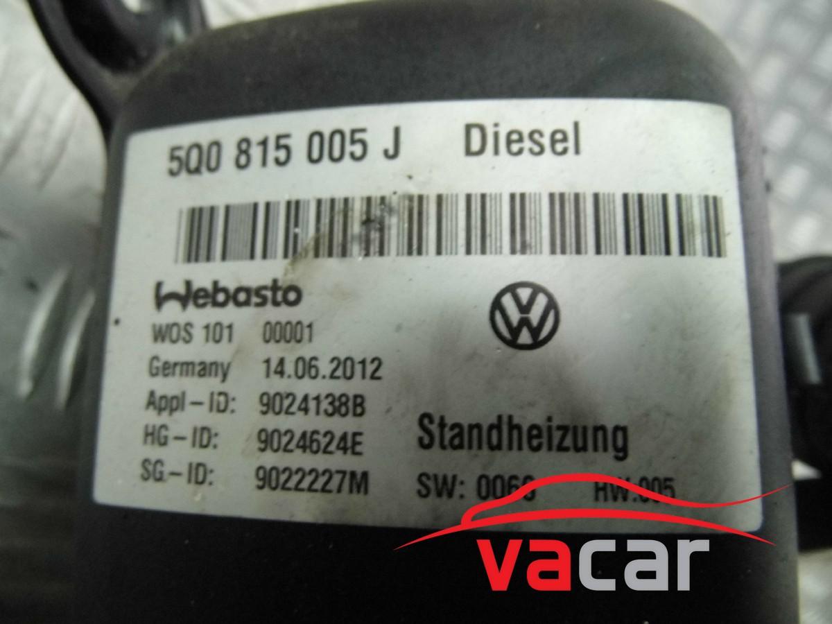 5q0815005j WEBASTO OGRZEWANIE VW GOLF VII 7 DIESEL Номер каталожний заменителей 5q0815005j foto 4