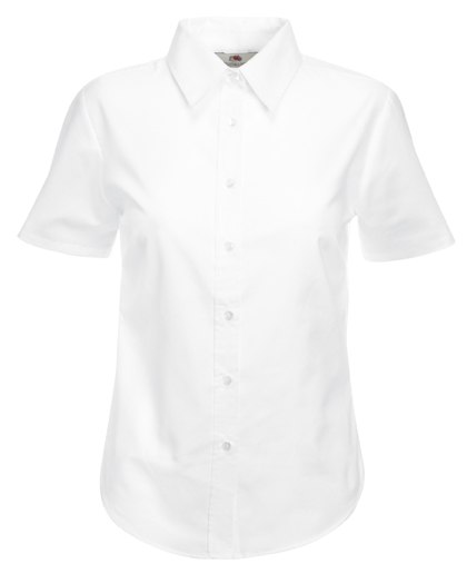 

Ladies Oxford Short Sleeve Shirt White L