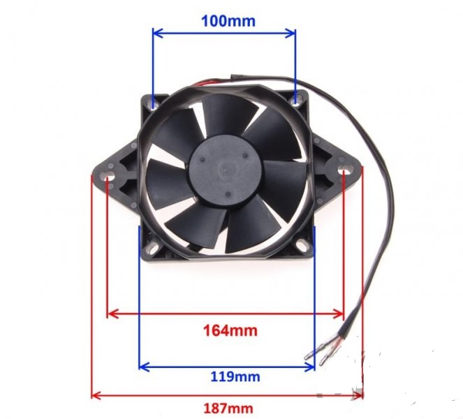 WENTYLATOR, CHŁODNICA BASHAN ATV 150 200 250 LONCIN ZONGSHEN Numer katalogowy części 404470707485