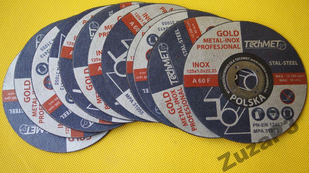 TARCZE DO CIĘCIA STALI METALU 125 x1mm GOLD-INOX Marka Gold-Cut
