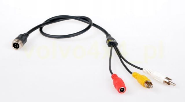

Redukcja Rca Kabel 4PIN Kamera Ciągnik Kombajn TiR
