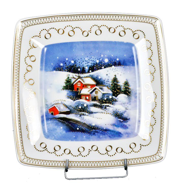 

Talerz Victoria świąteczny 21cm dek 4327 Lubiana