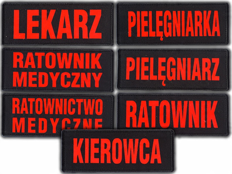 

Emblemat Fluo na rzepie 13 x 5 cm Lekarz Doctor
