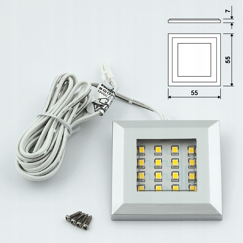 Oprawa podszafkowa SQUERE2 LED lampa meblowa 12VDC Typ inny