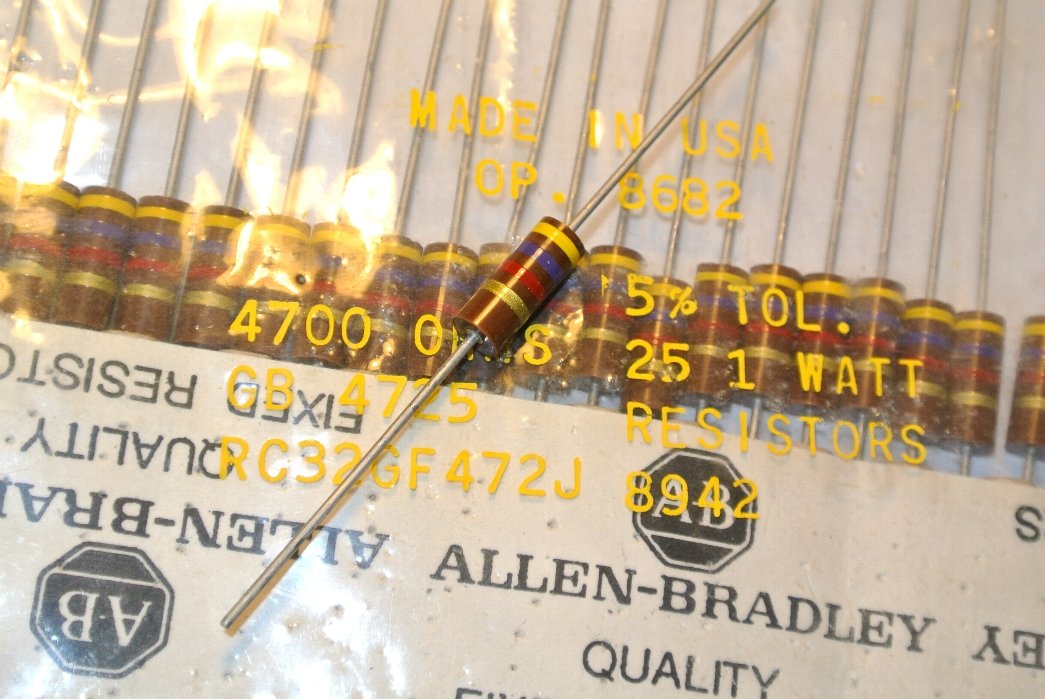 

4.7K 1W rezystor Allen Bradley [2szt] #A208