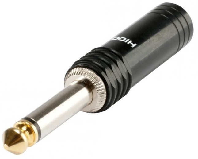 

HiCon HI-J63M04 Solidny Wtyk Duży Jack 6,3mm Mono