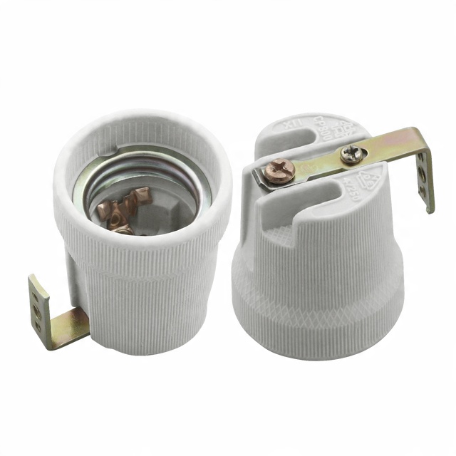 

1x Oprawka Ceramiczna Porcelanowa E27 Z Uchwytem