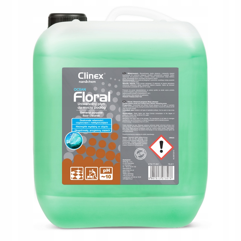 

Clinex Floral Ocean 10L uniwersalny płyn do podłóg