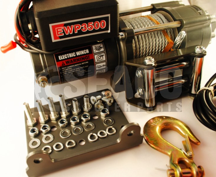 Лебедка 12V ATV 3500LBS ATV QUAD трос крюк ZESTA