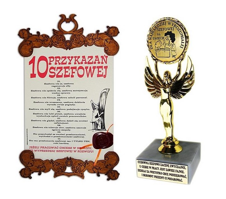 

Statuetka Victoria Prezent Dla Szefowej + Dyplom