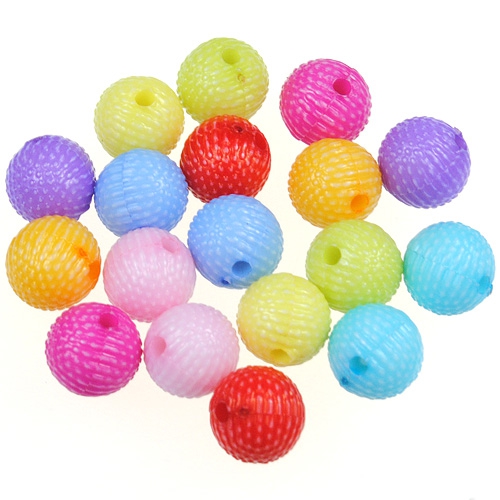 MIX koraliki Kulki 8mm Akrylowe multikolor 10szt