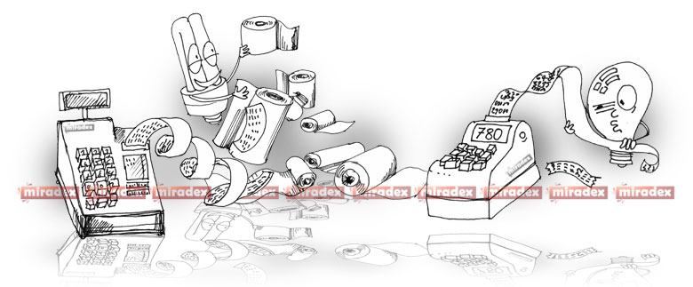 KOMPLET ROLEK TERMICZNYCH białych 80 mm x 30 m EMERSON klasyczna ROLKA Marka Emerson