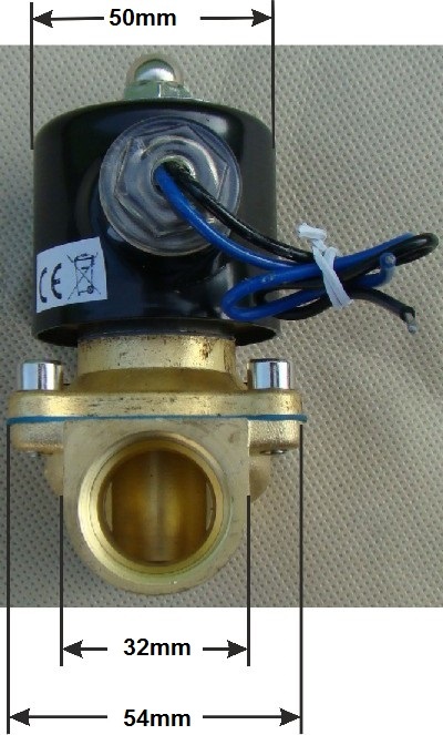 ELEKTROZAWÓR WODY 3/4'' CEWKA 230VAC DN20 NC Marka inny