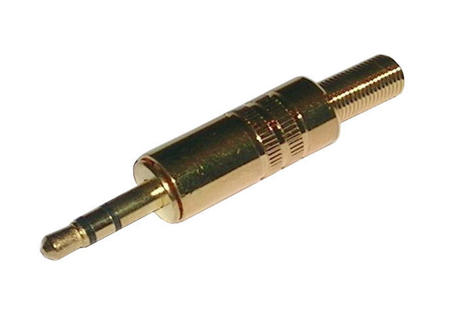 

Wtyk Jack 3,5mm męski stereo z odgiętką złoty
