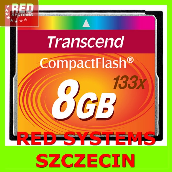 Sklep Compact Flash CF 8GB Transcend 133x BOX FV EAN (GTIN) 0760557810322