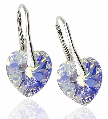 

Swarovski - Kolczyki Srebrne- Kryształy Crystal Ab