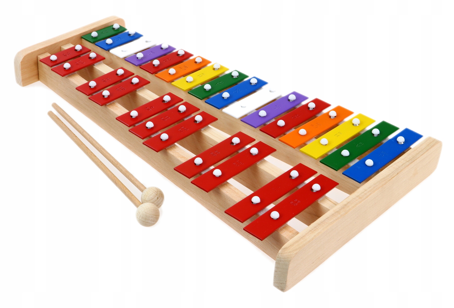 CYMBAŁKI 27 TONOWE Dzwonki Chromatyczne DREWNO KOL