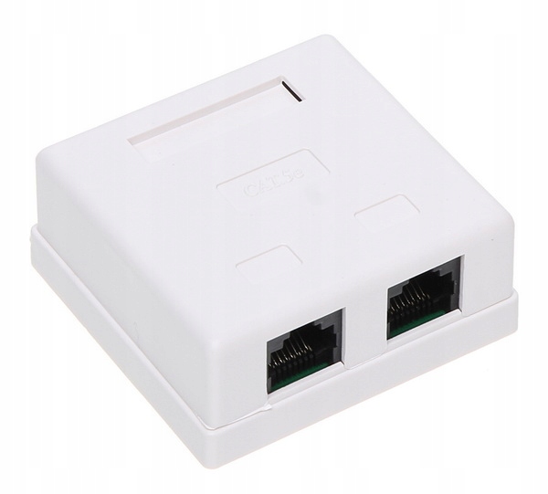 

Gniazdo Zakończeniowe RJ45-2G2 Podwójne Abcv