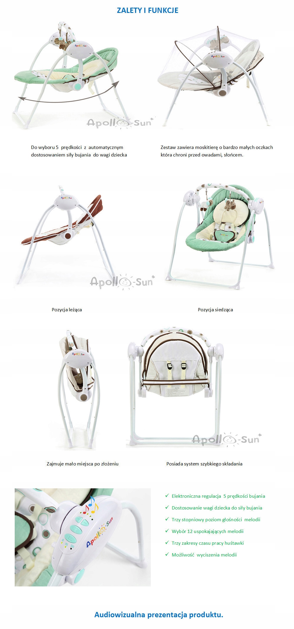 PRAKTYCZNY LEŻAK BUJACZEK HUŚTAWKA muz-moski KOLOR Rodzaj Huśtawka