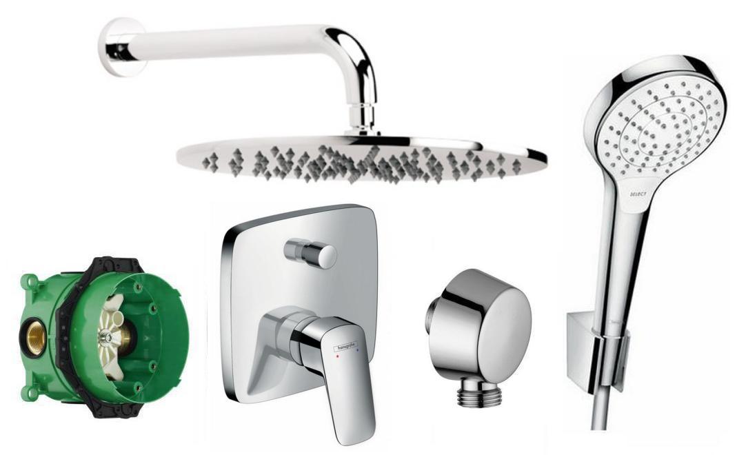 Hansgrohe Logis Zestaw Podtynkowy+deszczownica 40
