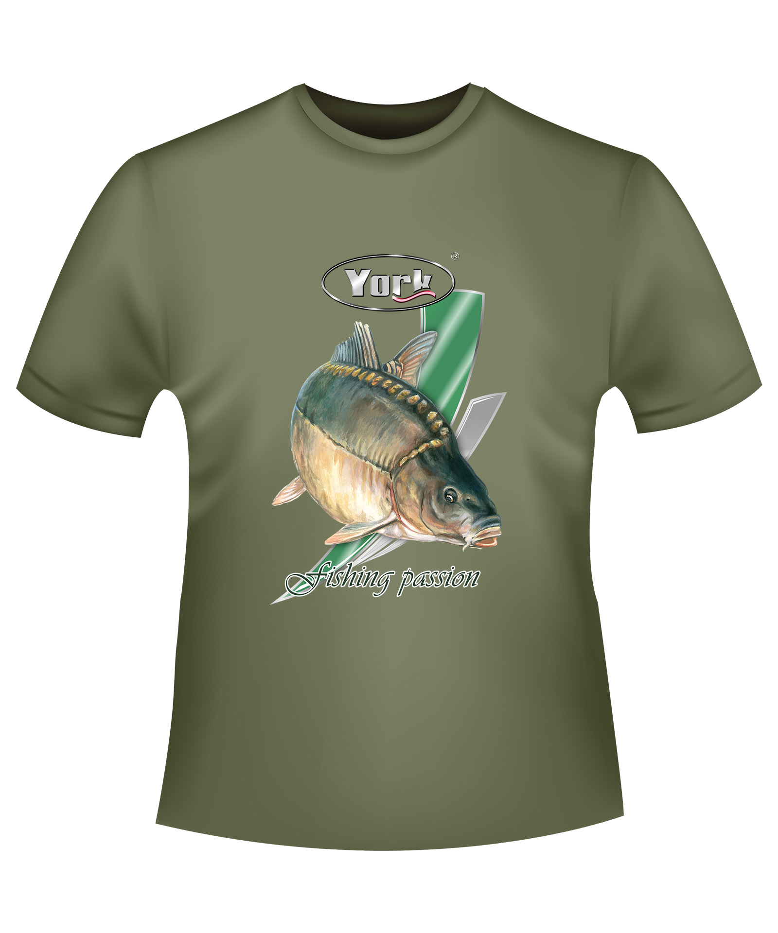 Koszulka York T-shirt Z Nadrukiem Karpia XXL