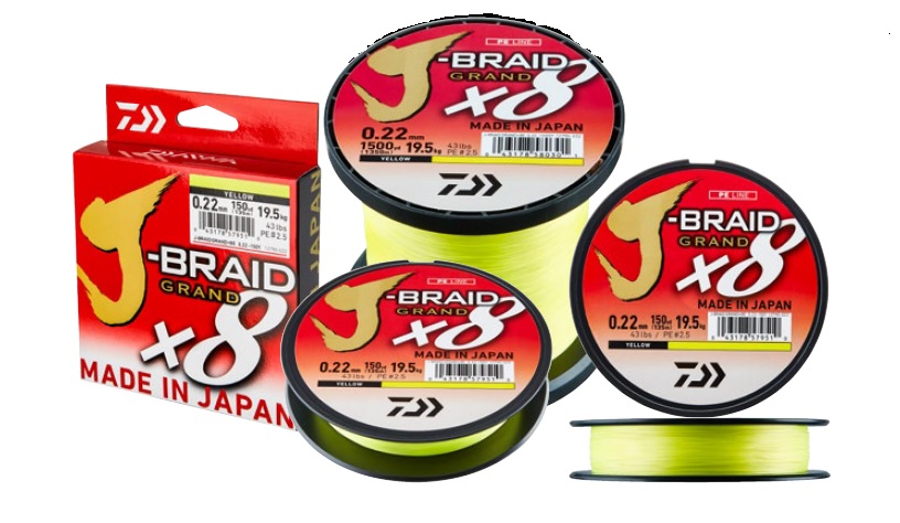 

Daiwa J-Braid Grand X8 Żółta 0,10mm Na Metry