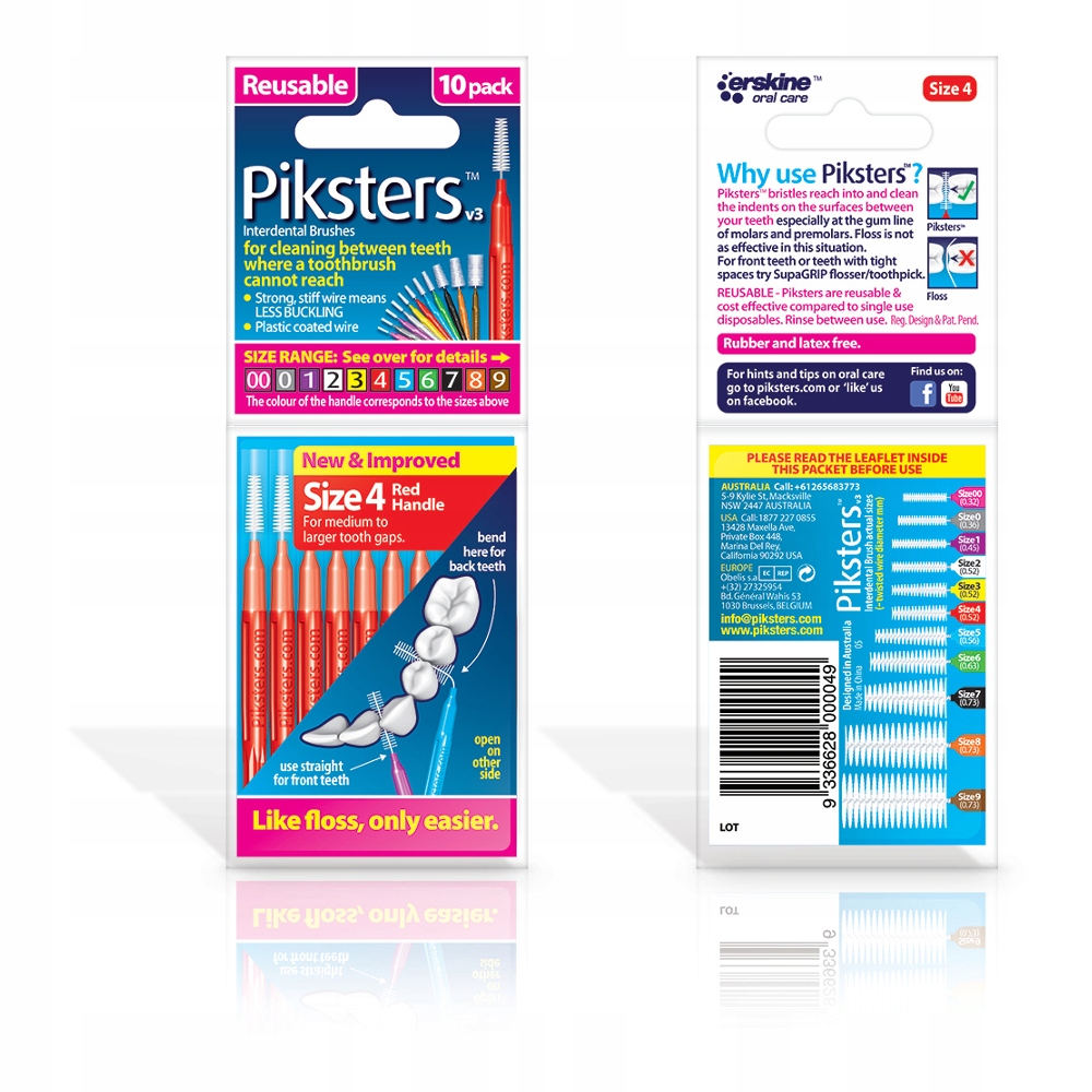 

Piksters Regular szcz. międzyzębowe 10szt Size4