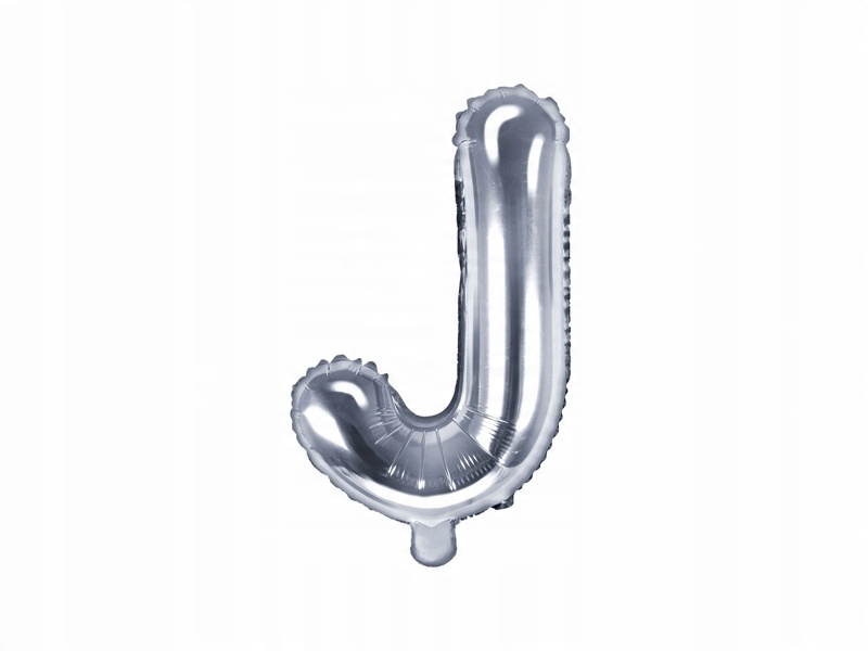 

Balon foliowy J srebrny 35cm 1szt FB2M-J-018