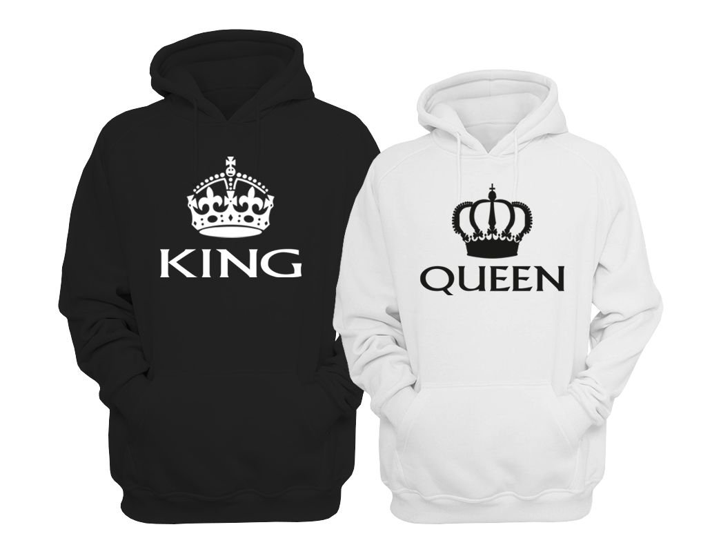 

bluzy z kapturem Queen i King roz.M
