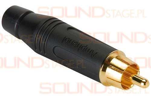AMPHENOL Wtyk RCA CHINCH Złocony, czarny Hi-END EAN (GTIN) 884957025077