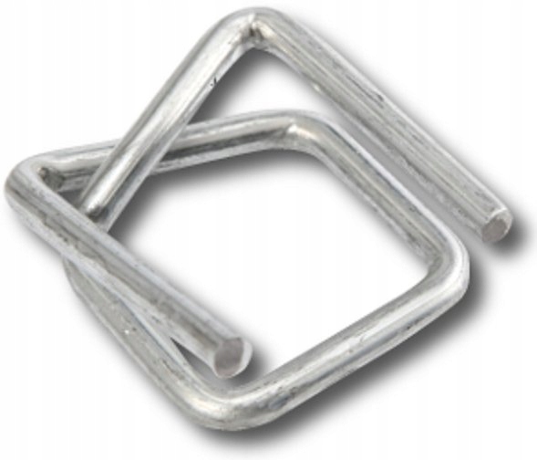 

19mm Zapinki druciane do spinania taśm Pp pakowe
