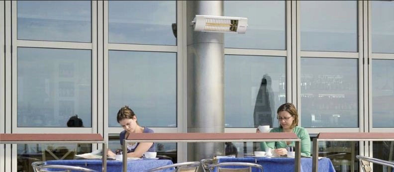 Grzejnik - Promiennik ZEWNĘTRZNY EWT Dimplex OPH13 Kolor dominujący srebrny/szary