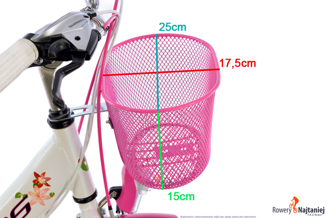 KOSZYCZEK NA ROWER LEKKI METALOWY SIATKA MAŁY HIT! Montaż mocowanie stałe