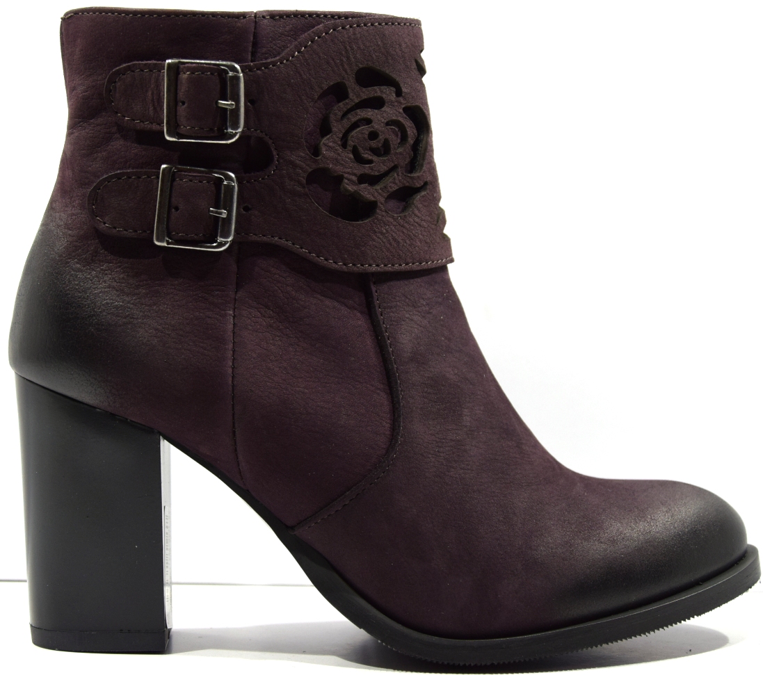 Exkluzivní Kotníkové Boty S Květinovým Designem 1354 40