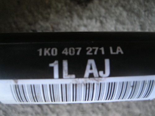 semi-axis left VW Passat B7 B-7 3AA 1.4TSI front 1K0407271LA