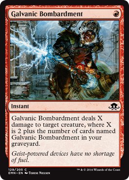 Mtg Galvanic Bombardment Foil